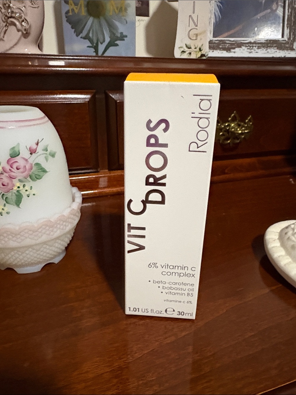 Rodial Vit C Drops Serum — White & Orange Accents